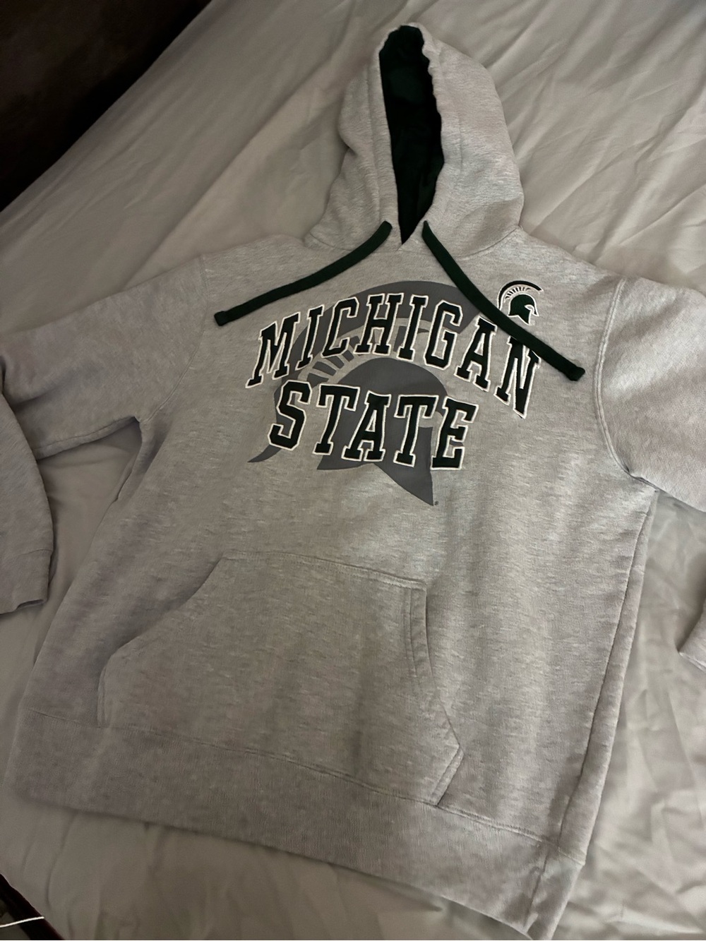 Michigan State Gray Hoodie Size Medium